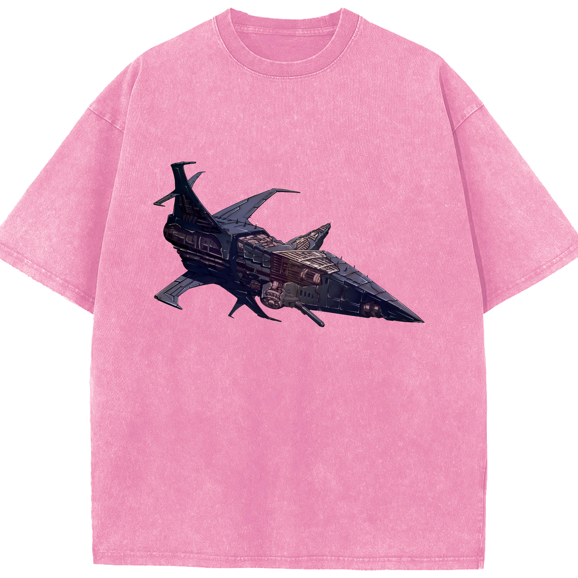 （画像用）  綿100% ヴィンテージ風 半袖Tシャツ（フロントプリント）